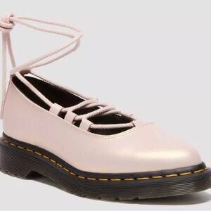 Dr. Martens Pink Lace-Up Flats